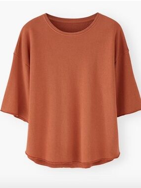 Wrap London Loopback T-Shirt Top Hemp And Organic Cotton Relax Fit Pigment-dyed